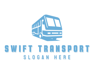 Shuttle Bus Commuter Vehicle logo design