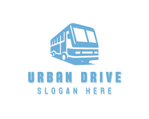 Shuttle Bus Commuter Vehicle logo design