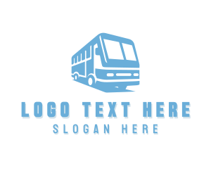 Travel Agency - Shuttle Bus Commuter Vehicle logo design