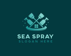 Sanitation Tools Housekeeper logo design