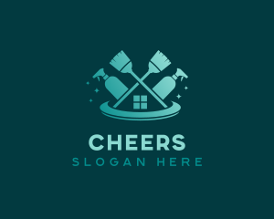Sanitation Tools Housekeeper logo design