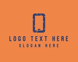 Cell Phone - Tech Mobile Phone logo design