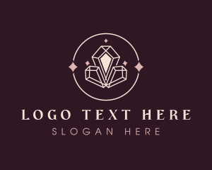 Elegant Sparkle Crystal logo design