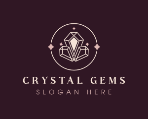 Elegant Sparkle Crystal logo design