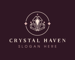 Elegant Sparkle Crystal logo design