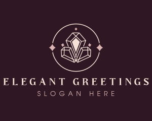 Elegant Sparkle Crystal logo design