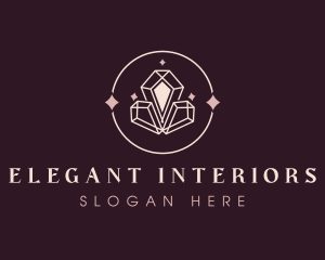 Elegant Sparkle Crystal logo design