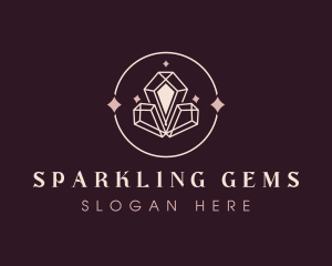 Elegant Sparkle Crystal logo design