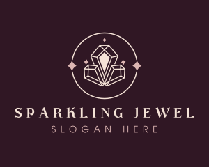 Elegant Sparkle Crystal logo design