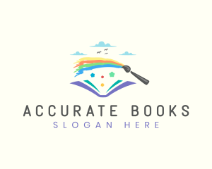 Rainbow Art Book logo design