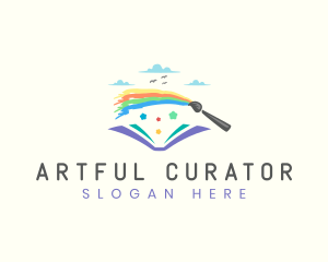 Rainbow Art Book logo design