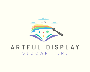 Rainbow Art Book logo design