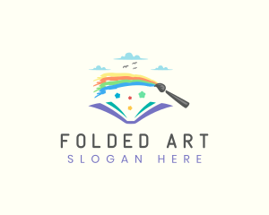 Rainbow Art Book logo design