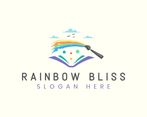 Rainbow Art Book logo design