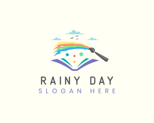 Rainbow Art Book logo design