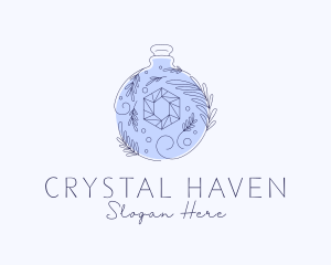 Natural Perfume Crystal logo design