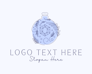 Flower Shop - Natural Perfume Crystal logo design