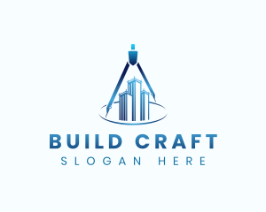 Architect Building Drafting logo design