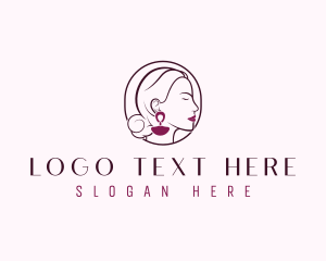 Accessory - Woman Accessory Earring logo design