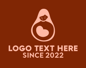 Mother - Heart Pregnancy Pediatrician logo design