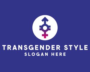 Transgender - Gradient Gender Sexuality logo design