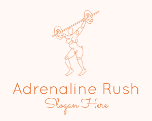 Strong Woman Monoline logo design