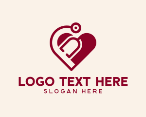 Cardiology - Stethoscope Heart Cardiology logo design