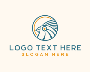 Egyptian Pigeon Bird logo design