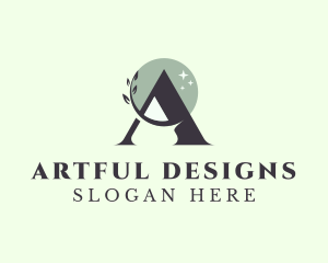 Natural Beauty Letter A logo design