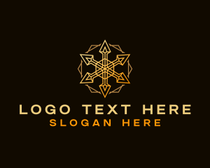 Slant - Geometric Arrow Agency logo design