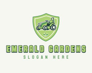 Lawn Mower Gardener logo design