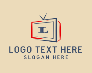 Screen - Broadcasting Media Lettermark logo design