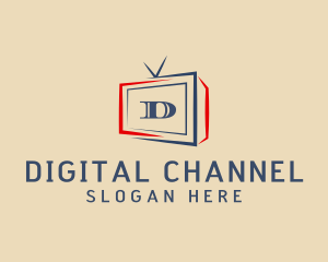 Channel - Broadcasting Media Television logo design