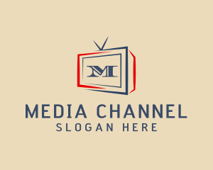 Channel - Broadcasting Media Television logo design