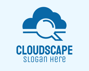 Online Cloud Search  logo design