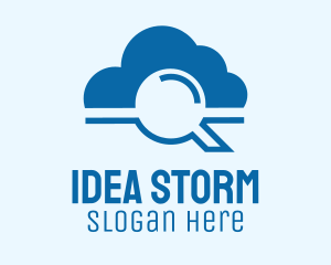 Online Cloud Search  logo design