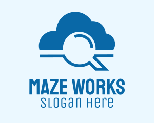 Online Cloud Search  logo design