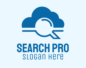 Search - Online Cloud Search logo design