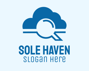 Online Cloud Search  logo design