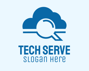 Server - Online Cloud Search logo design