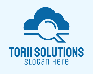 Online Cloud Search  logo design