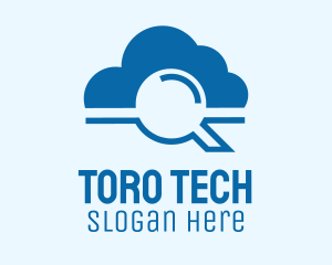 Online Cloud Search  logo design