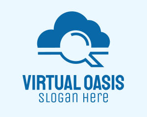 Online Cloud Search  logo design