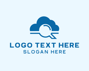 Online Cloud Search  logo design