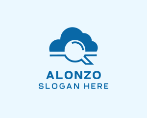 Online Cloud Search  logo design