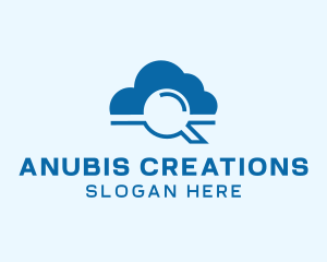 Online Cloud Search  logo design