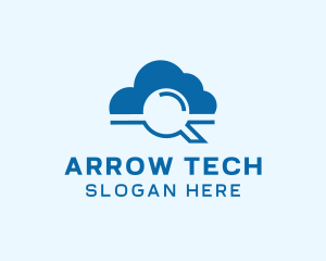 Online Cloud Search  logo design