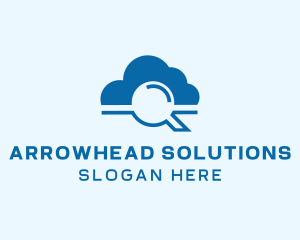 Online Cloud Search  logo design