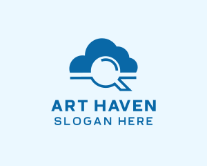 Online Cloud Search  logo design