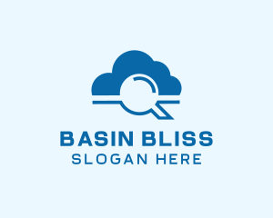 Online Cloud Search  logo design